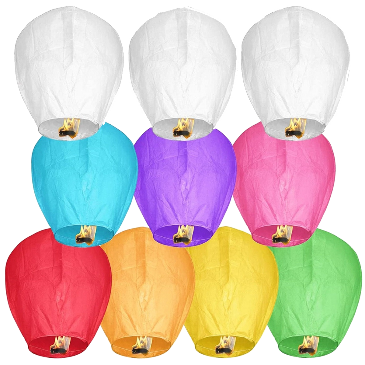 Paper Lantern Single Chinese sky lantern (Assorted Colors) The Great