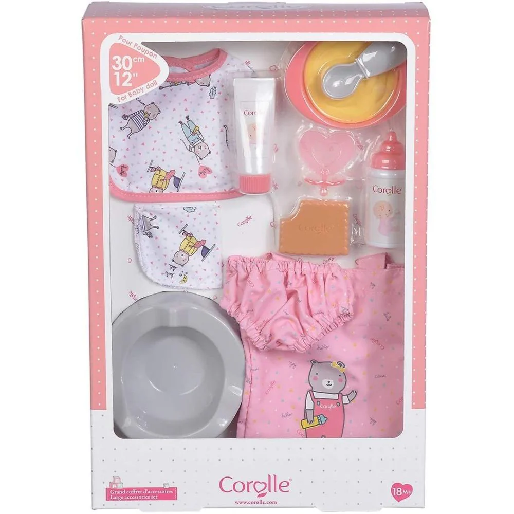 Corolle Carrito De Paseo Rosa Plegable Para Muñecas De 36 A 52 Cm – Accesorio Ligero Y Seguro Para Niños A Partir De 3 Años