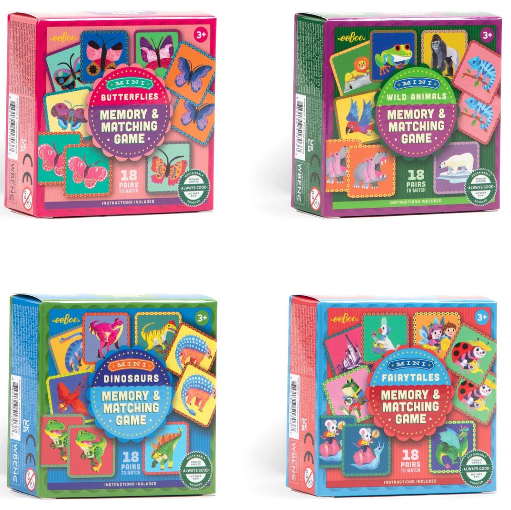 Eeboo Mini Memory Game – The Great Rocky Mountain Toy Company
