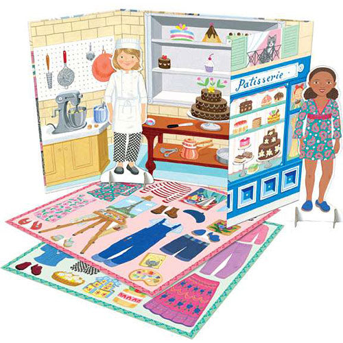 Baker & Painter (paper dolls + dino sets )