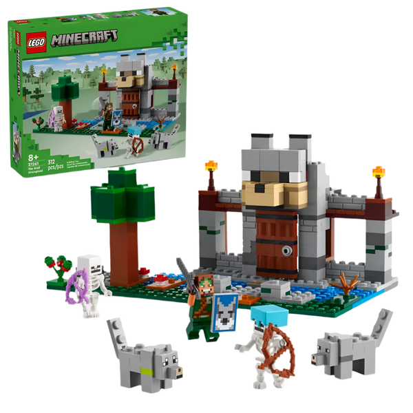 LEGO Minecraft The Wolf Stronghold – The Great Rocky Mountain Toy