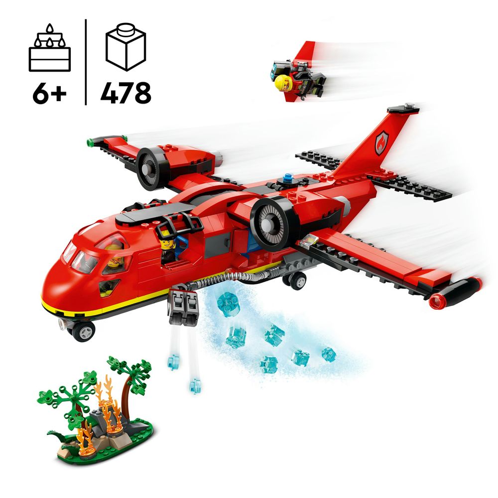 Lego Rescue Jets LEGO City Fire Rescue Plane – The Great Rocky Mountain Toy Company