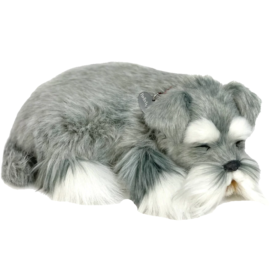 Realistic schnauzer online stuffed animal