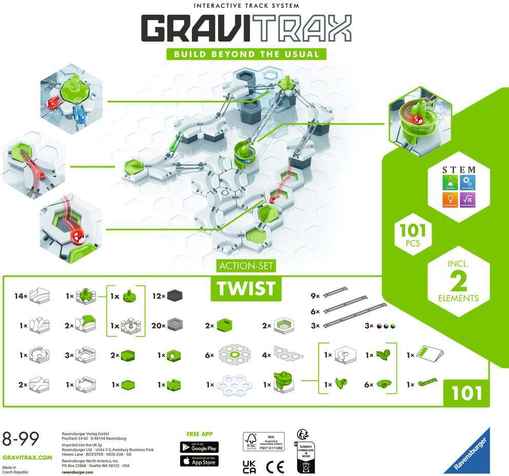 GraviTrax Action-Set Twist - Marble run accessories