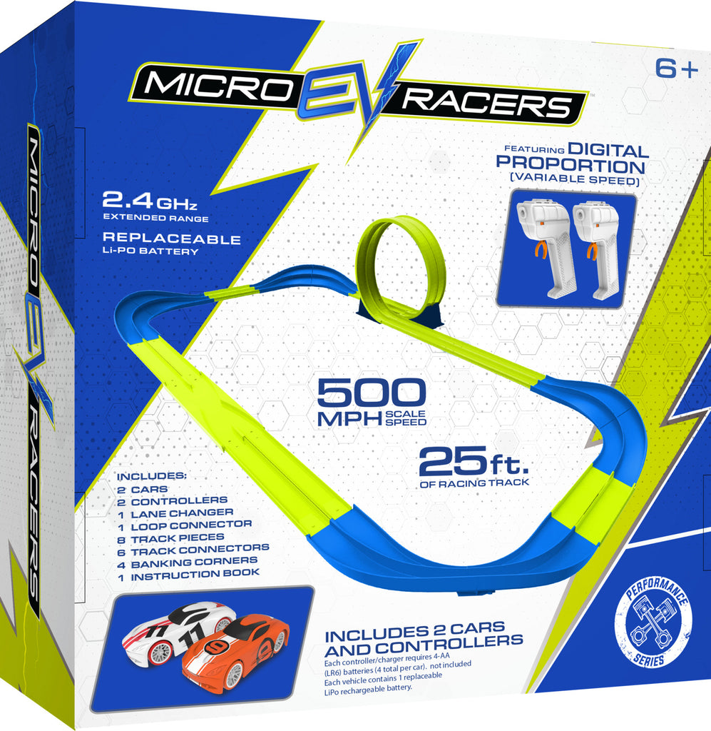 Rev Racers Triple Loop SD Toyz Micro EV Racers Loop Set – The Great Rocky Mountain Toy Company