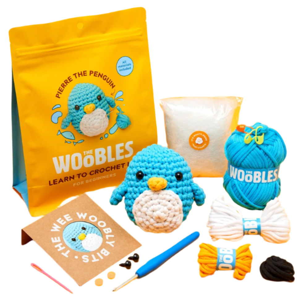 Woobels Woobles Pierre The Penguin Beginner Crochet Kit – The Great Rocky ...