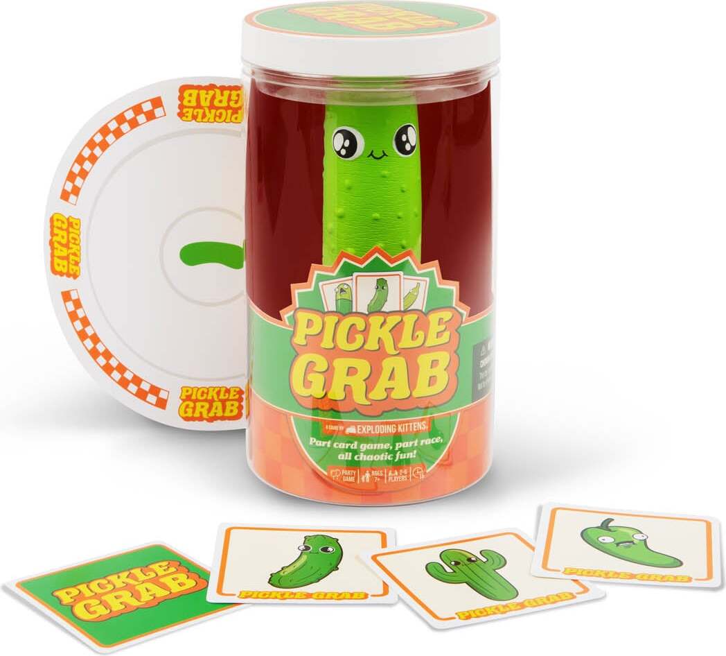 Exploding Pickle Exploding Kittens Pickle Grab – The Great Rocky Mountain Toy Company