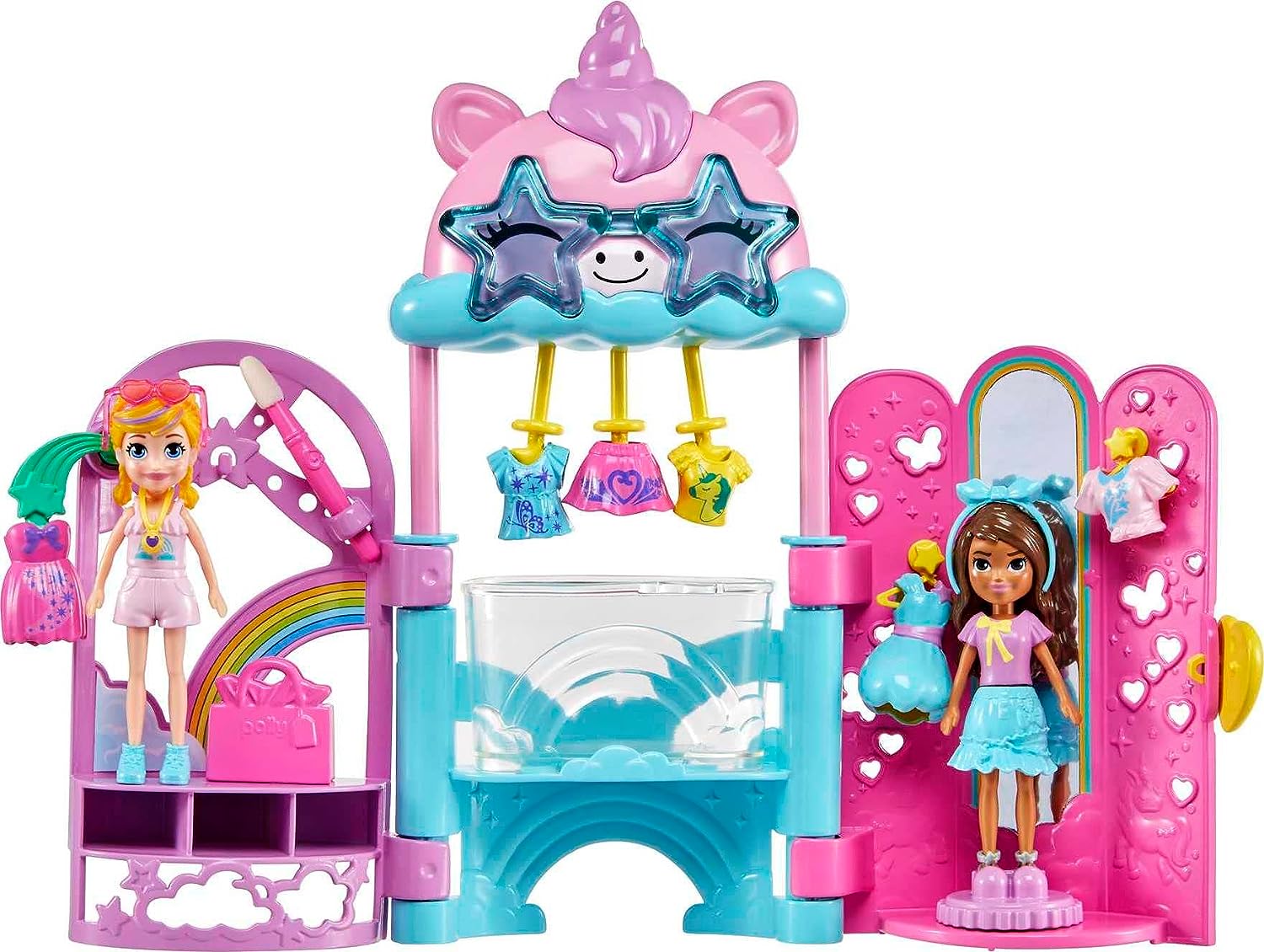 Polly Pocket ini Cofanetto l'Aradio di Lila, con Una Babola Polly Pocket ini Cofanetto l'Aradio di Lila, con Una Babola
