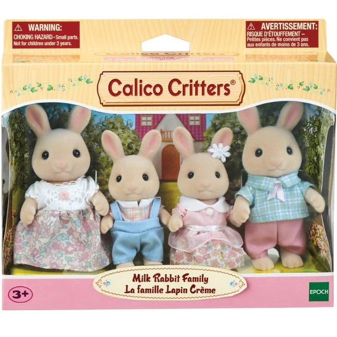Cunico Rabbit Calico Critters Milk Rabbit Family – The Great Rocky Mountain Toy Company