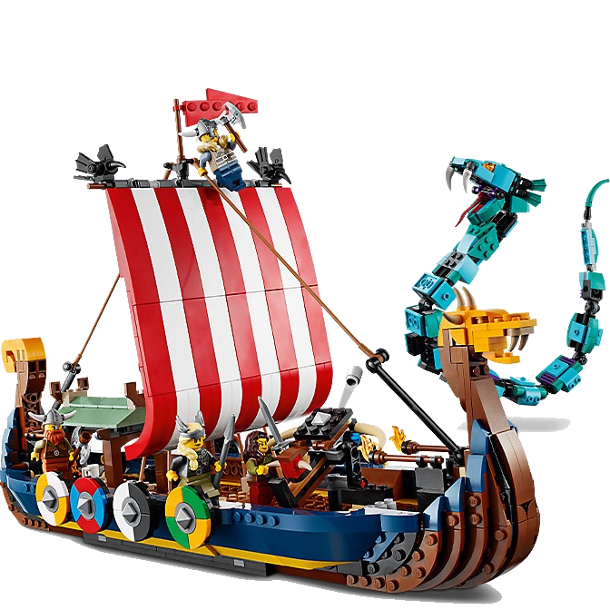 Robe Sjov gentagelse Lego Creator Viking Ship and the Midgard Serpent – The Great Rocky Mountain  Toy Company