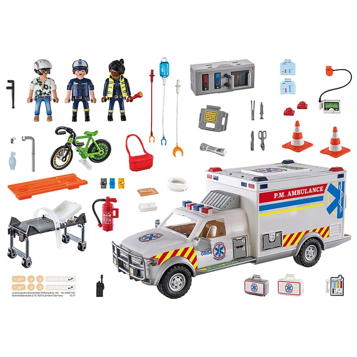 Oefenen Lastig scheuren Playmobil Rescue Vehicles: Ambulance with Lights and Sound – The Great  Rocky Mountain Toy Company