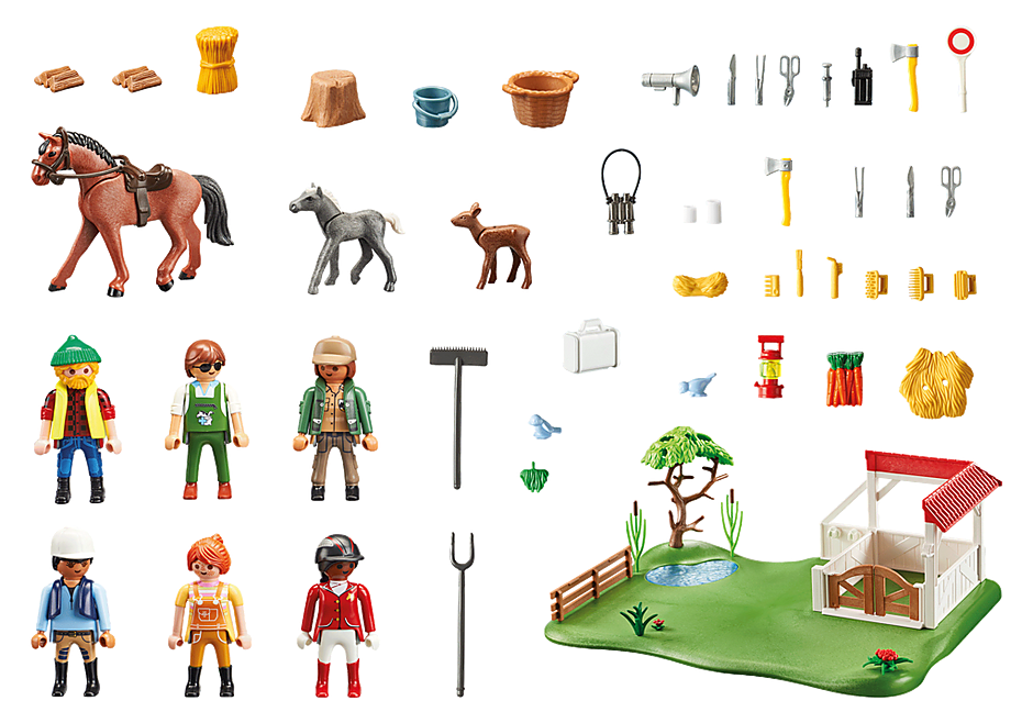 PLAYMOBIL - 70978 - My Figures: Ranch équestre - Figures - Combinez vos personnages Animaux PLAYMOBIL - 70978 - My Figures: Ranch équestre - Figures - Combinez vos personnages Animaux